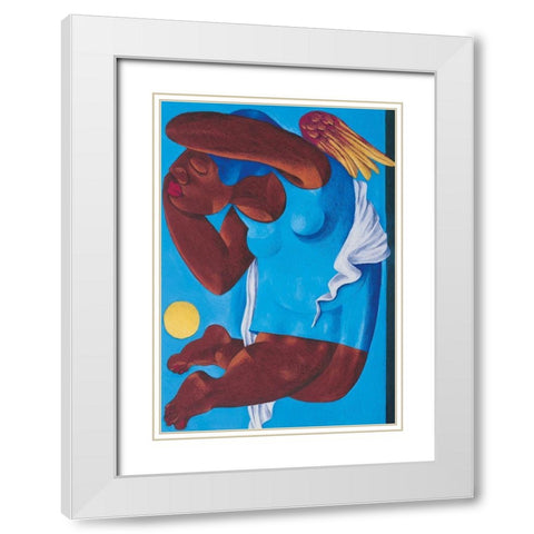 Archangel White Modern Wood Framed Art Print with Double Matting by Unknown