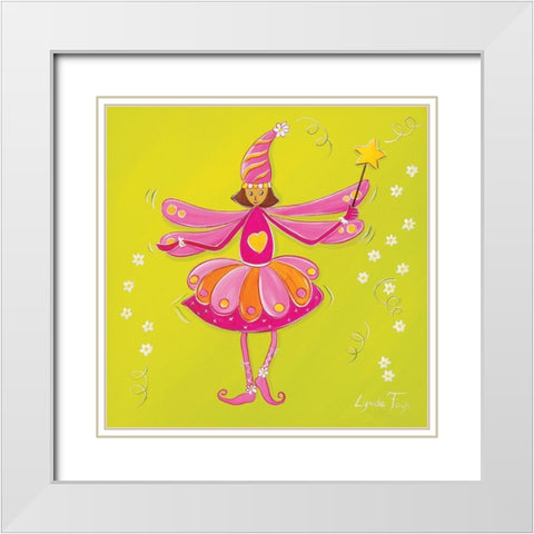 Fee II White Modern Wood Framed Art Print with Double Matting by Fays, Lynda