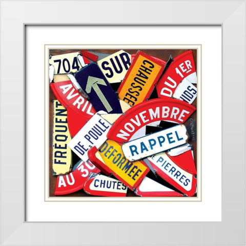 Davril a Novembre White Modern Wood Framed Art Print with Double Matting by Costa, Fernando