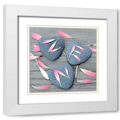 Zen III White Modern Wood Framed Art Print with Double Matting by BRAUN Studio