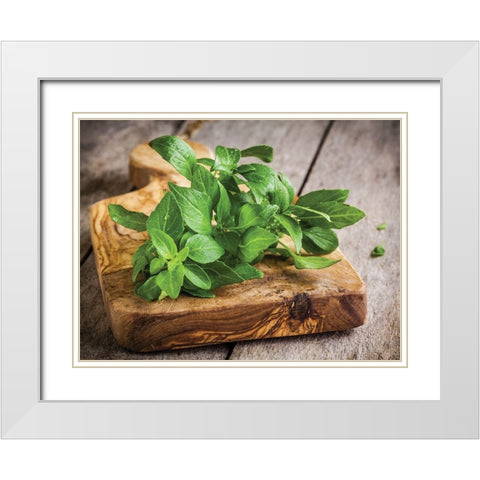 Food 1 White Modern Wood Framed Art Print with Double Matting by Braun Studio