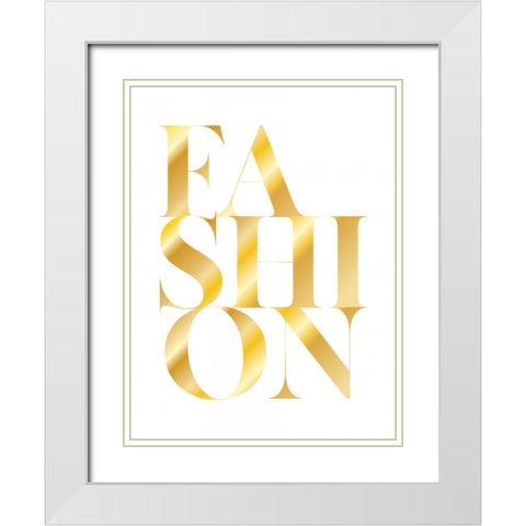 Fashion White Modern Wood Framed Art Print with Double Matting by Braun Studio