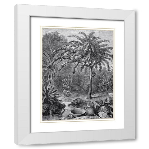 Arbre White Modern Wood Framed Art Print with Double Matting by BRAUN Studio