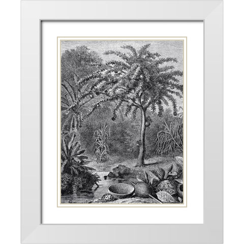 Arbre White Modern Wood Framed Art Print with Double Matting by BRAUN Studio