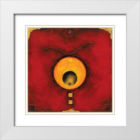 La pierre gravee White Modern Wood Framed Art Print with Double Matting by Arthure