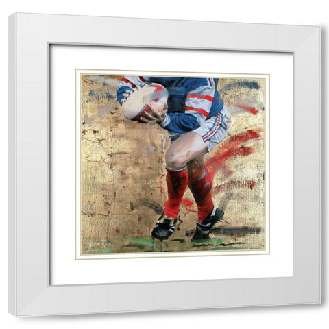 Action legs (detail) White Modern Wood Framed Art Print with Double Matting by Ruse, Nadine