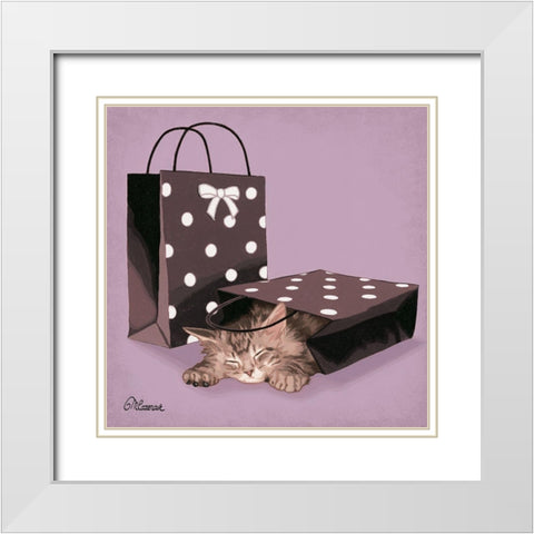 Paquet cadeau White Modern Wood Framed Art Print with Double Matting by Cazenave, Maryline