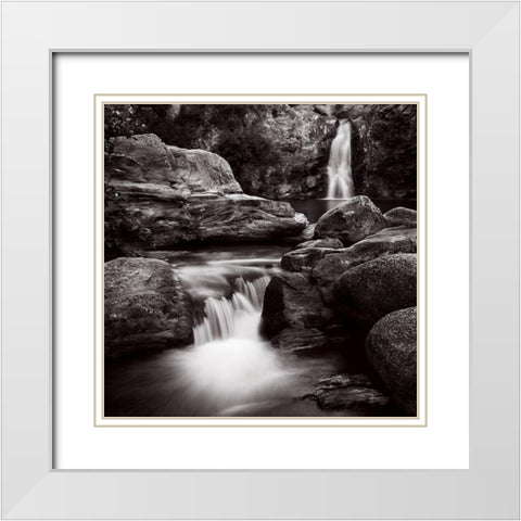 Poggiodinaz White Modern Wood Framed Art Print with Double Matting by Poli, Jean-Philippe