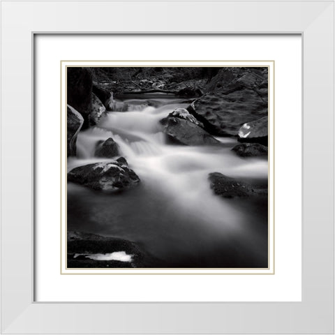 Castagniccia I White Modern Wood Framed Art Print with Double Matting by Poli, Jean-Philippe