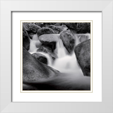 Restonica White Modern Wood Framed Art Print with Double Matting by Poli, Jean-Philippe