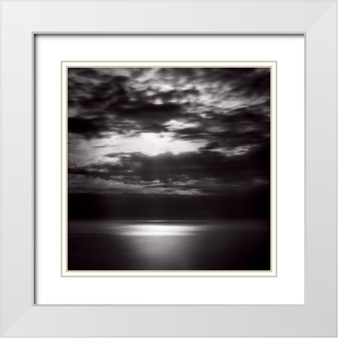 Cap Corse White Modern Wood Framed Art Print with Double Matting by Poli, Jean-Philippe