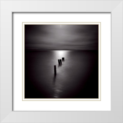 1.3.4 White Modern Wood Framed Art Print with Double Matting by Etchepare, Alain