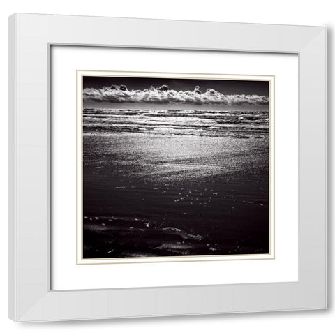 Perles de soleil White Modern Wood Framed Art Print with Double Matting by de Lattre, Pascal