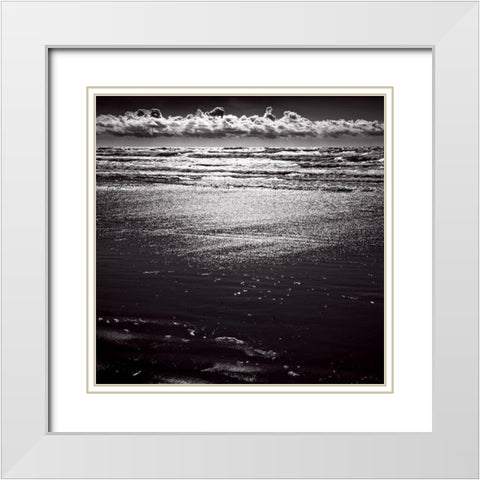 Perles de soleil White Modern Wood Framed Art Print with Double Matting by de Lattre, Pascal