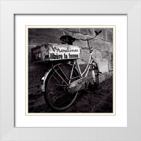 Liberation White Modern Wood Framed Art Print with Double Matting by de Lattre, Pascal