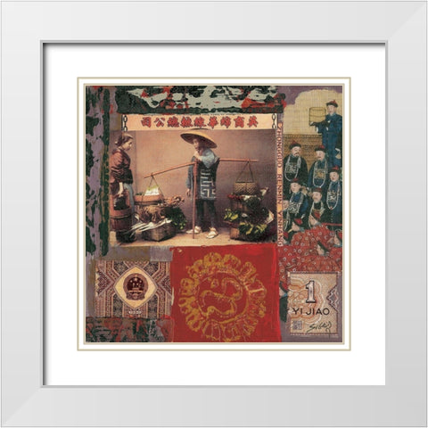 Reflet de Chine IV White Modern Wood Framed Art Print with Double Matting by Sigrid, M.