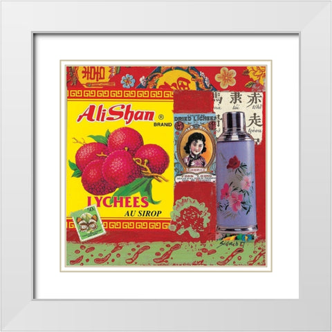 Reflet de Chine VI White Modern Wood Framed Art Print with Double Matting by Sigrid, M.