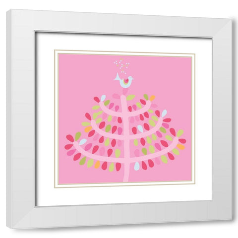 Abracuicui White Modern Wood Framed Art Print with Double Matting by Gilibert, Soizic