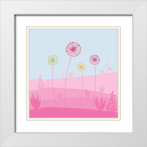 ail ail ail White Modern Wood Framed Art Print with Double Matting by Gilibert, Soizic