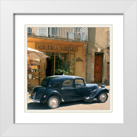 Les Temps Modernes White Modern Wood Framed Art Print with Double Matting by Lautier, Julien