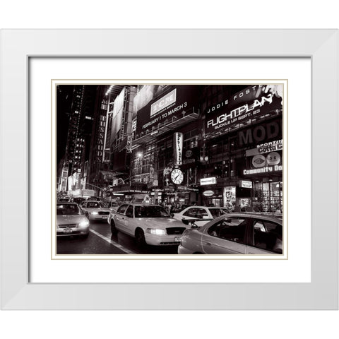 Madame Tussauds (detail) White Modern Wood Framed Art Print with Double Matting by Setboun, Michel