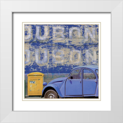 Dubonnet White Modern Wood Framed Art Print with Double Matting by Lautier, Julien