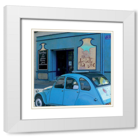 Plus belle la vie White Modern Wood Framed Art Print with Double Matting by Lautier, Julien