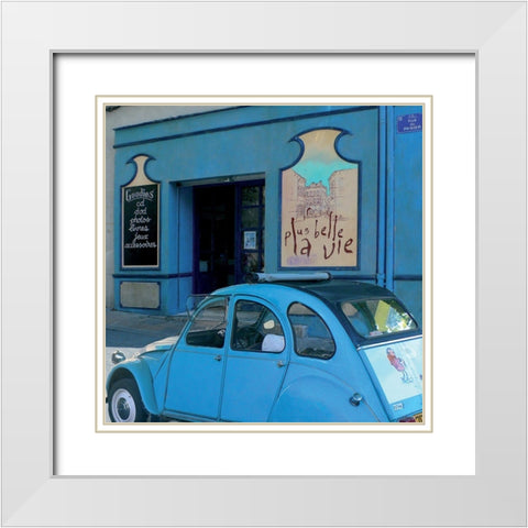Plus belle la vie White Modern Wood Framed Art Print with Double Matting by Lautier, Julien