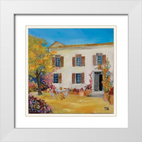 A latelier de Cezanne White Modern Wood Framed Art Print with Double Matting by Grossi, Anne-Marie