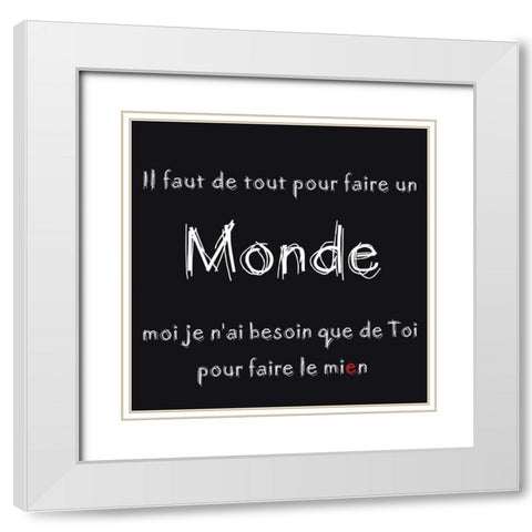Faire le mien White Modern Wood Framed Art Print with Double Matting by Cilpa, Audrey and Fabrice