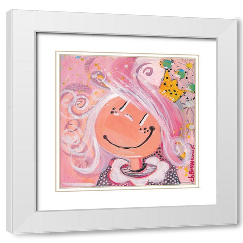 Un dimanche a la campagne White Modern Wood Framed Art Print with Double Matting by Bonnevay, Chantal