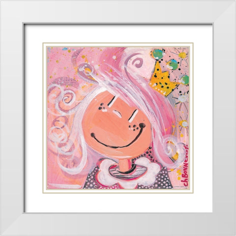 Un dimanche a la campagne White Modern Wood Framed Art Print with Double Matting by Bonnevay, Chantal