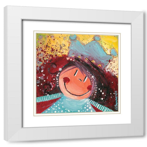 Un re gal de sucrerie White Modern Wood Framed Art Print with Double Matting by Bonnevay, Chantal