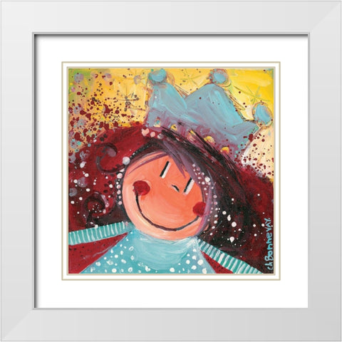 Un re gal de sucrerie White Modern Wood Framed Art Print with Double Matting by Bonnevay, Chantal