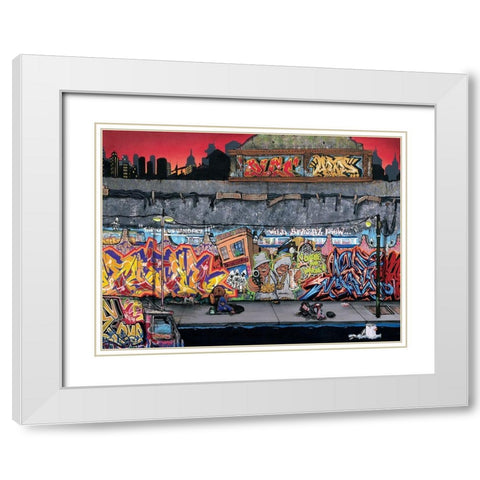 Choose your weapons White Modern Wood Framed Art Print with Double Matting by Butch and Pea