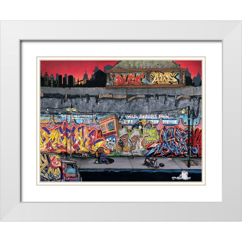 Choose your weapons White Modern Wood Framed Art Print with Double Matting by Butch and Pea