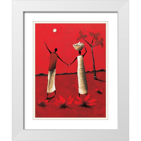Un possible White Modern Wood Framed Art Print with Double Matting by Rauscher, Michel