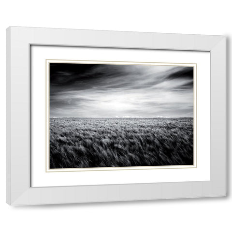 Le grand souffle White Modern Wood Framed Art Print with Double Matting by de Lattre, Pascal