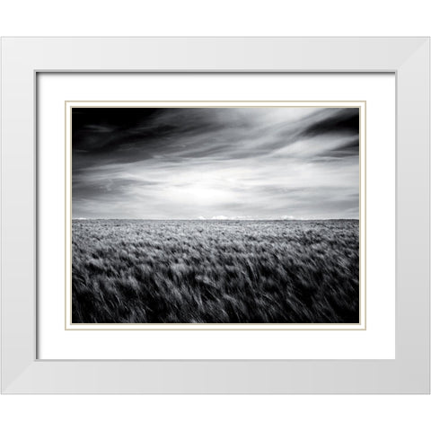 Le grand souffle White Modern Wood Framed Art Print with Double Matting by de Lattre, Pascal