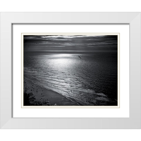 Cap Blanc-Nez White Modern Wood Framed Art Print with Double Matting by de Lattre, Pascal