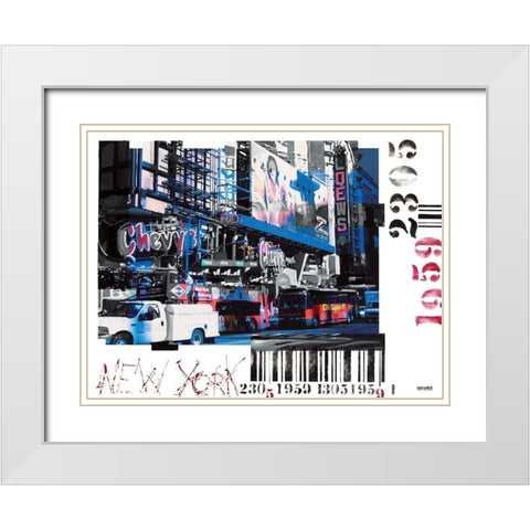 Loews White Modern Wood Framed Art Print with Double Matting by Gachaga, Vincent