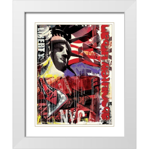 Absolutely Urban White Modern Wood Framed Art Print with Double Matting by Gachaga, Vincent