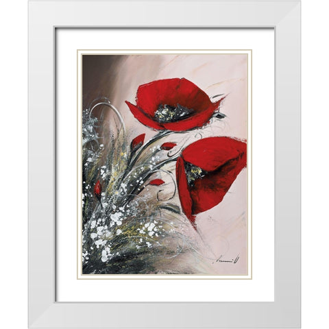 Apotheose I White Modern Wood Framed Art Print with Double Matting by Tramoni, Oliver