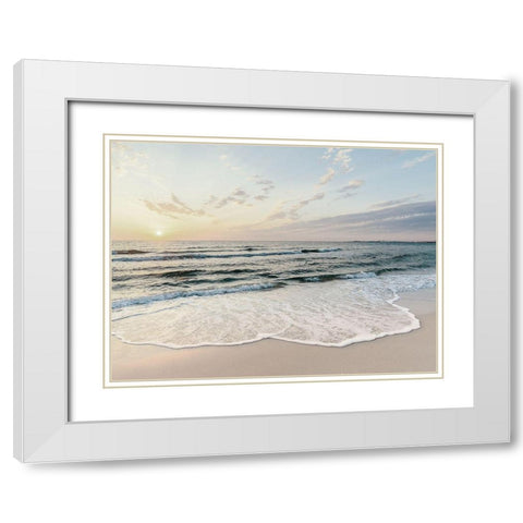Bord de mer 3 White Modern Wood Framed Art Print with Double Matting by BRAUN Studio