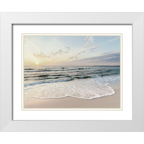 Bord de mer 3 White Modern Wood Framed Art Print with Double Matting by BRAUN Studio