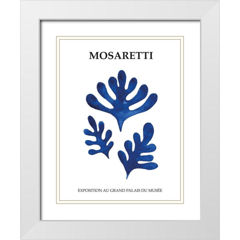 Mosaretti White Modern Wood Framed Art Print with Double Matting by BRAUN Studio