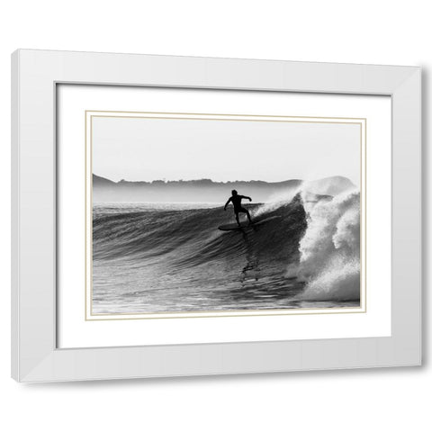 Braun Studio - Surf White Modern Wood Framed Art Print with Double Matting by Braun Studio