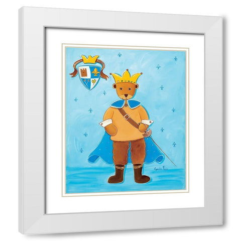 Le prince White Modern Wood Framed Art Print with Double Matting by Fays, Lynda