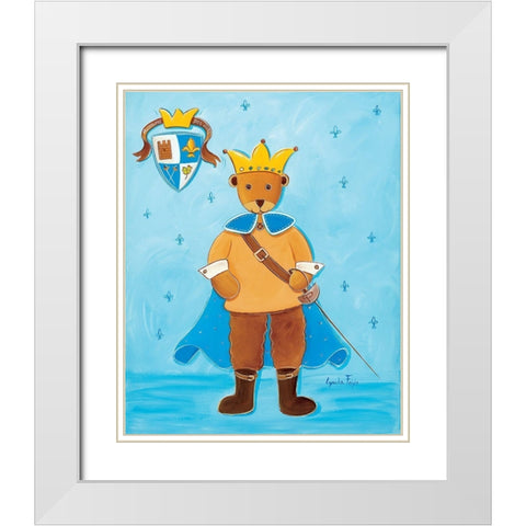 Le prince White Modern Wood Framed Art Print with Double Matting by Fays, Lynda