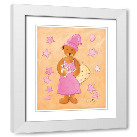 Ourse dodo White Modern Wood Framed Art Print with Double Matting by Fays, Lynda